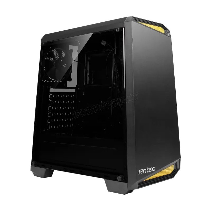 Boitier Moyen Tour ATX Antec NX100 avec panneau vitré (Noir/Jaune)