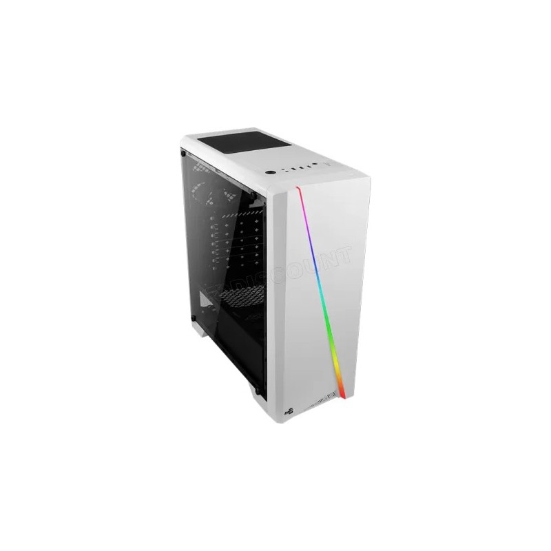 Boitier Moyen Tour ATX AeroCool Cylon RGB avec panneau vitré (Blanc)