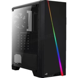 Boitier Moyen Tour ATX AeroCool Cylon RGB avec panneau vitré (Noir)