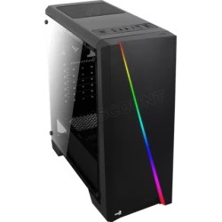 Boitier Moyen Tour ATX AeroCool Cylon RGB avec panneau vitré (Noir)