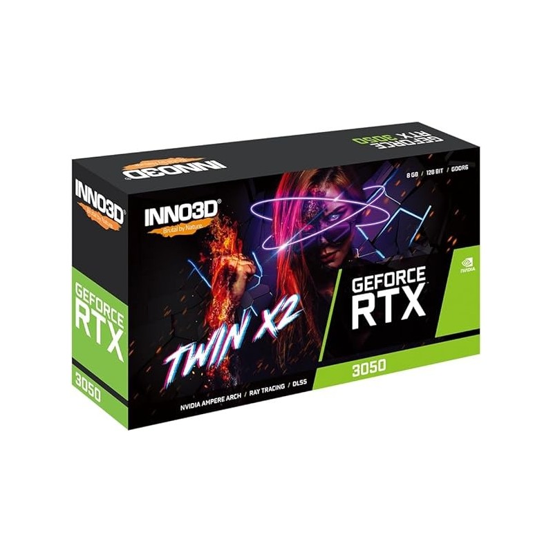 Carte Graphique Nvidia Inno3D GeForce RTX 3050 Twin X2 8Go