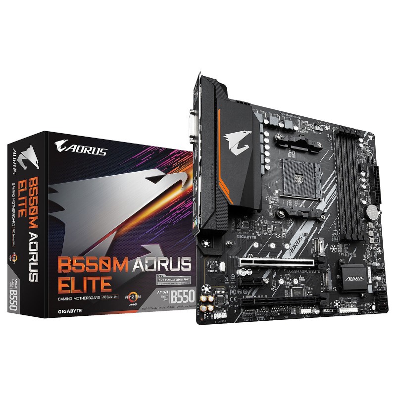 Carte Mère Gigabyte B550M Aorus Elite (AM4) Micro ATX