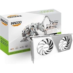 Carte Graphique Nvidia Inno3D GeForce RTX 4060 Ti Twin X2 OC White 8Go