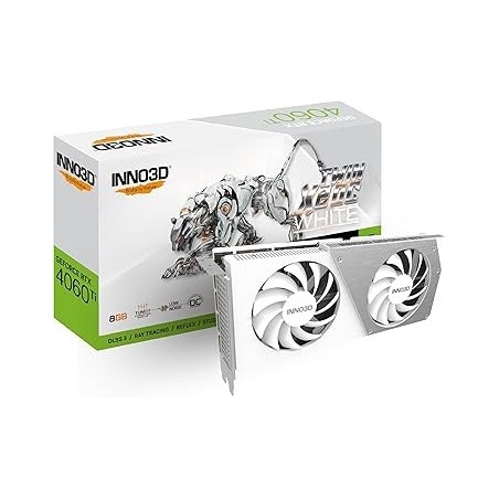 Carte Graphique Nvidia Inno3D GeForce RTX 4060 Ti Twin X2 OC White 8Go