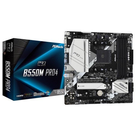 Carte Mère ASRock B550M Pro4 (AM4) Micro ATX