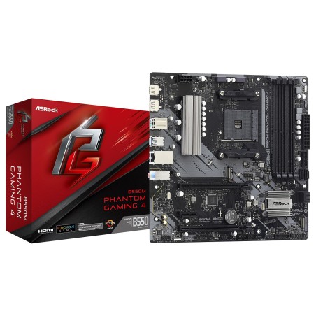 Carte Mère ASRock B550M Phantom Gaming 4 (AM4) Micro ATX