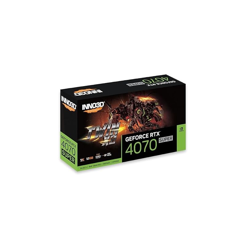 Carte Graphique Nvidia Inno3D GeForce RTX 4070 Super Twin X2 12Go