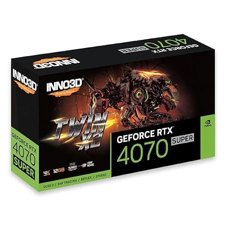 Carte Graphique Nvidia Inno3D GeForce RTX 4070 Super Twin X2 12Go