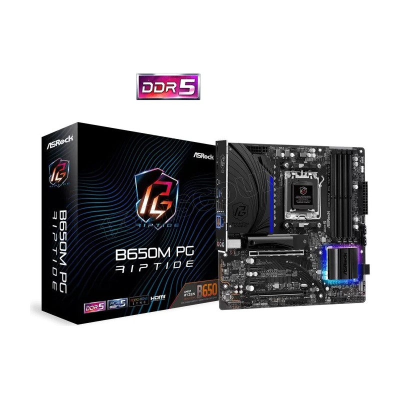 Carte Mère ASRock B650M PG Riptide (AM5) Micro ATX