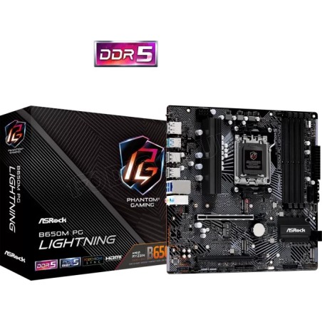 Carte Mère ASRock B650M Phantom Gaming Lightning (AM5) Micro ATX