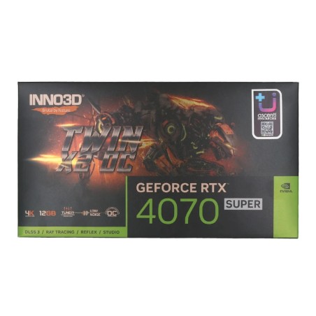 Carte Graphique Nvidia Inno3D GeForce RTX 4070 Super Twin X2 OC 12Go