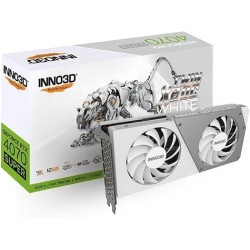 Carte Graphique Nvidia Inno3D GeForce RTX 4070 Super Twin X2 OC White 12Go