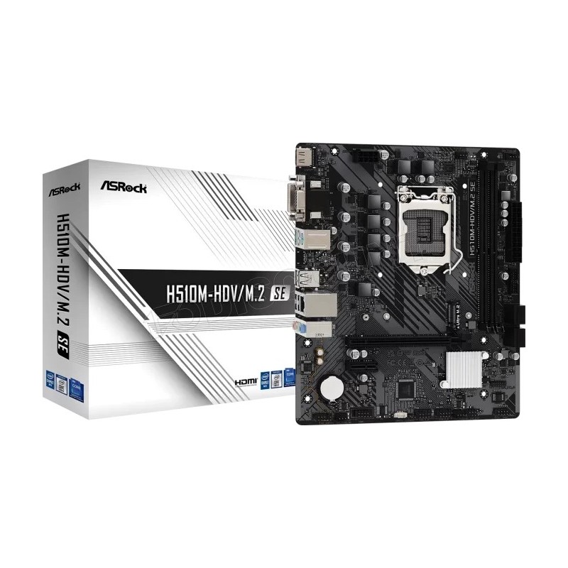 Carte Mère ASRock H510M-HDV/M.2 SE (Intel LGA 1200) Micro ATX