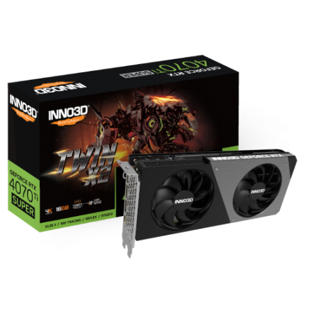 Carte Graphique Nvidia Inno3D GeForce RTX 4070 Ti Super Twin X2 16Go