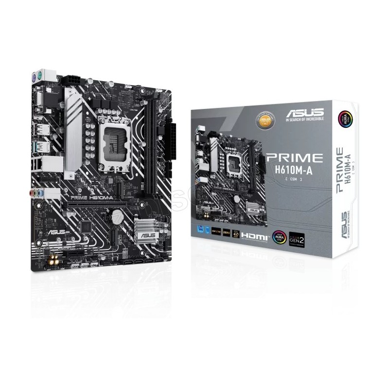 Carte Mère Asus Prime H610M-A-CSM DDR5 (Intel LGA 1700) Micro ATX