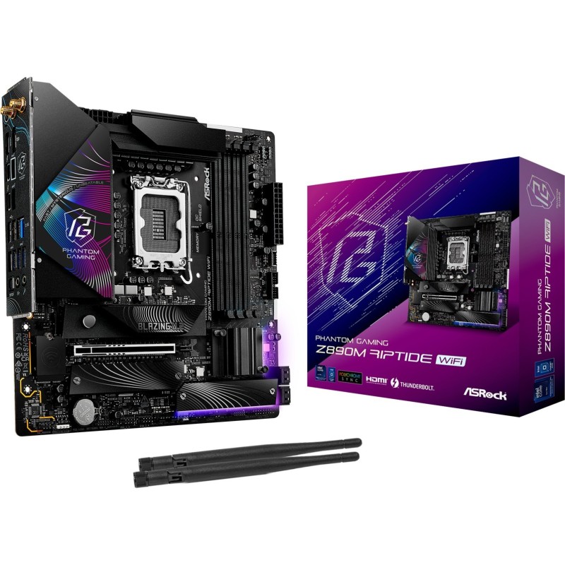 Carte Mère ASRock Z890M Riptide WiFi (Intel LGA 1851) Micro ATX