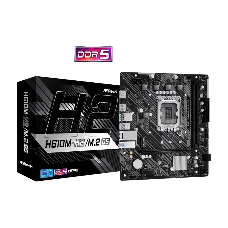 Carte Mère ASRock H610M-H2/M.2 DDR5 (Intel LGA 1700) Micro ATX