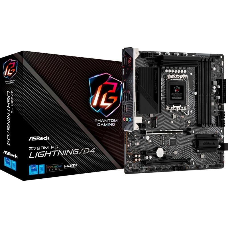 Carte Mère ASRock Z790M Phantom Gaming Lightning DDR4 (Intel LGA 1700)