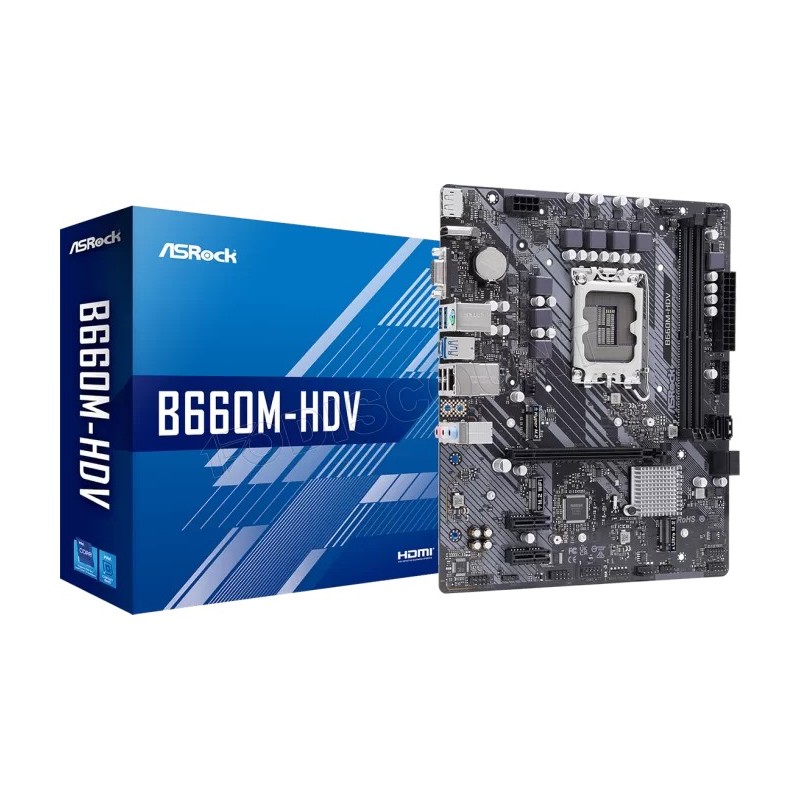 Carte Mère ASRock B660M-HDV (Intel LGA 1700) Micro ATX