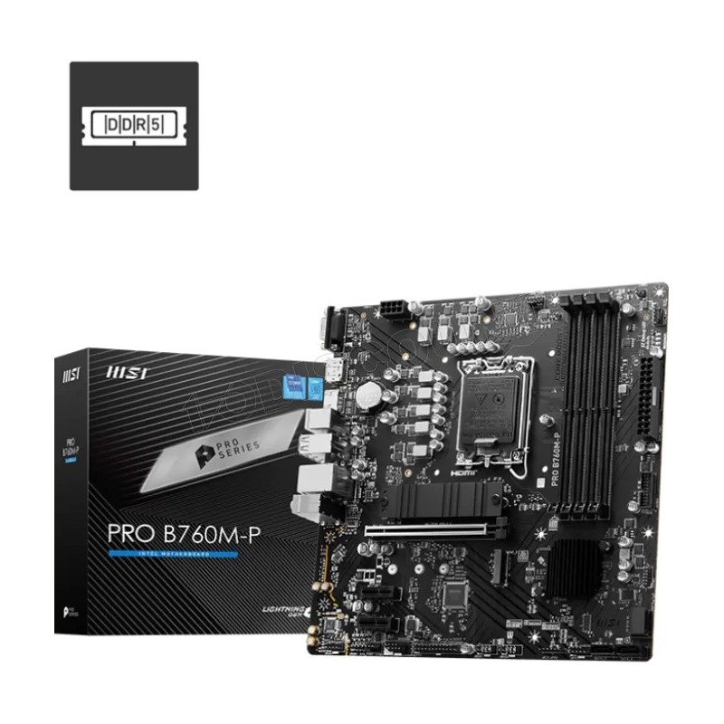 Carte Mère MSI Pro B760M-P DDR5 (Intel LGA 1700) Micro ATX