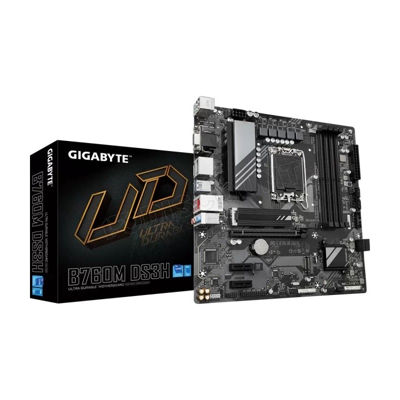 Carte Mère Gigabyte B760M DS3H DDR5 (Intel LGA 1700) Micro ATX