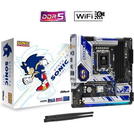 Carte Mère ASRock B760M Phantom Gaming Sonic WiFi DDR5(Intel LGA 1700) Micro ATX