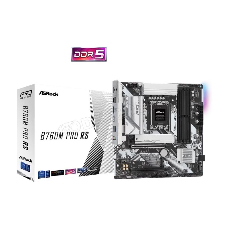 Carte Mère ASRock B760M Pro RS DDR5 (Intel LGA 1700) Micro ATX