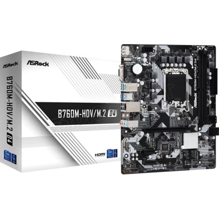 Carte Mère ASRock B760M-HDV/M.2 DDR4 (Intel LGA 1700) Micro ATX