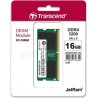 Barrette mémoire SODIMM 16Go DDR4 Transcend JetRam 3200Mhz CL22 (Vert)