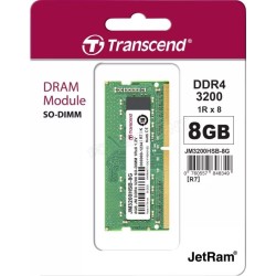 Barrette mémoire SODIMM 8Go DDR4 Transcend JetRam  3200Mhz (Vert)