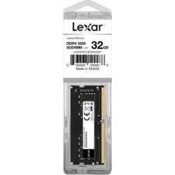 Barrette mémoire SODIMM 32Go DDR4 Lexar  3200Mhz (Noir)