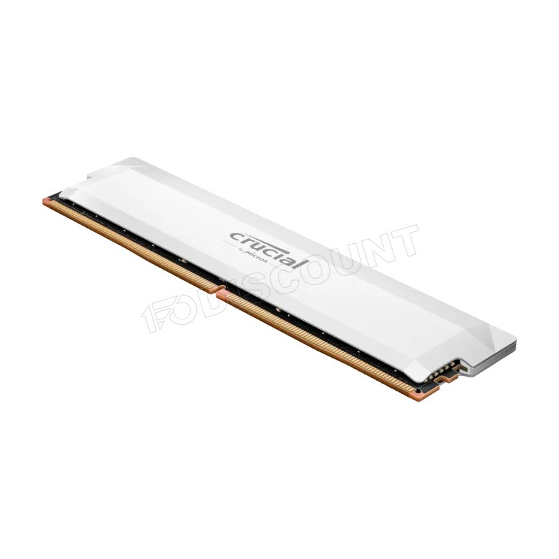 Kit Barrettes mémoire 32Go (2x16Go) DIMM DDR5 Crucial Pro Overclocking 6400MHz (Blanc)