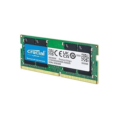 Barrette mémoire 32Go SODIMM DDR4 Crucial  3200Mhz (Vert)