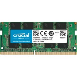 Barrette mémoire 16Go SODIMM DDR4 Crucial  3200Mhz (Vert)