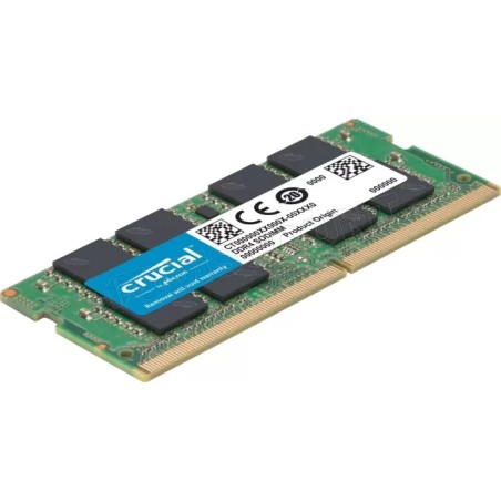 Barrette mémoire 16Go SODIMM DDR4 Crucial  3200Mhz (Vert)