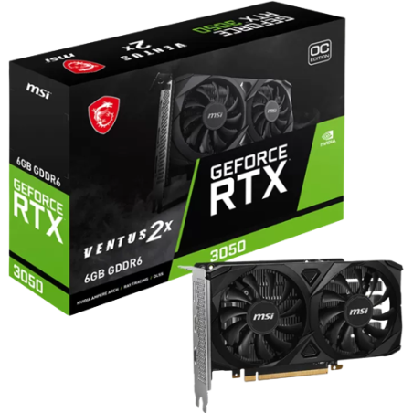 Carte Graphique Nvidia MSI GeForce RTX 3050 Ventus 2X OC 6Go