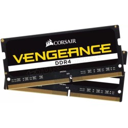 Kit Barrettes mémoire SODIMM DDR4 Corsair Vengeance  2400Mhz 16Go (2x8Go) (Noir)