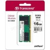 Barrette mémoire SODIMM DDR5 16Go Transcend JetRam 4800MHz (Vert)