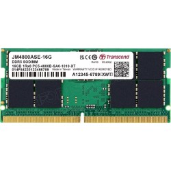 Barrette mémoire SODIMM DDR5 16Go Transcend JetRam 4800MHz (Vert)