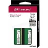 Kit Barrettes mémoire 32Go (2x16Go) DIMM DDR4 Transcend JetRam 3200Mhz (Vert)