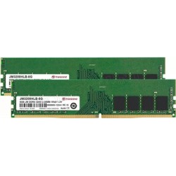 Kit Barrettes mémoire 16Go (2x8go) DIMM DDR4 Transcend JetRam 3200Mhz (Vert)