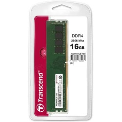 Barrette mémoire 16Go DIMM DDR4 Transcend JetRam  2666Mhz (Vert)