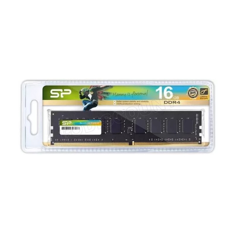 Barrette mémoire 32Go DIMM DDR4 Silicon Power 3200Mhz (Noir)