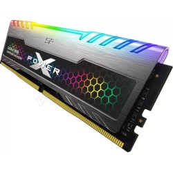 Kit Barrettes mémoire 16Go (2x8Go) DIMM DDR4 Silicon Power XPower Turbine RGB  3200Mhz (Gris)