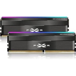 Kit Barrettes mémoire 16Go (2x8Go) DIMM DDR4 Silicon Power XPower Zenith RGB 3200Mhz (Noir)