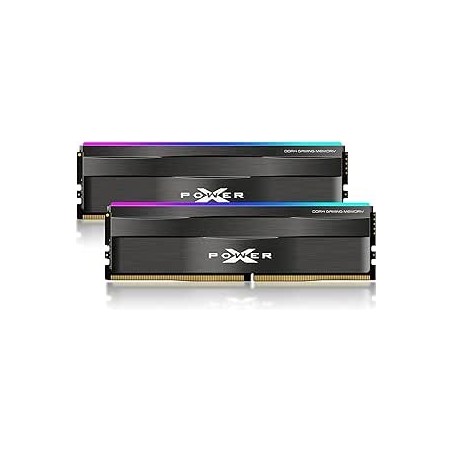 Kit Barrettes mémoire 16Go (2x8Go) DIMM DDR4 Silicon Power XPower Zenith RGB 3200Mhz (Noir)