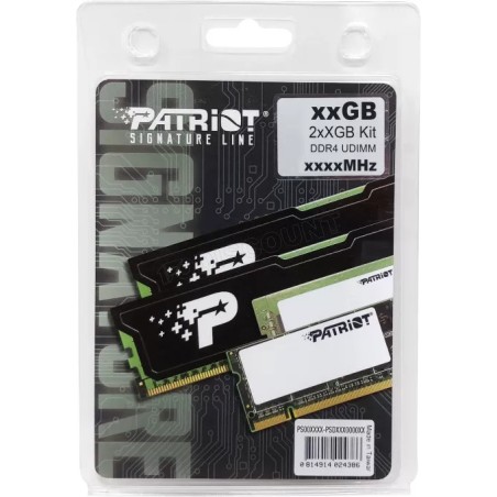 Kit Barrettes mémoire 32Go (2x16Go) DIMM DDR4 Patriot Signature Line  3200Mhz (Noir)