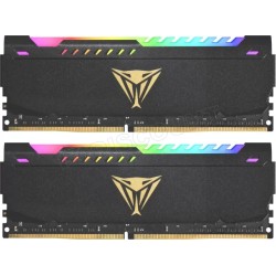 Kit Barrettes mémoire 16Go (2x8Go) DIMM DDR4 Patriot Viper RGB  3200Mhz (Noir)