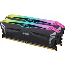 Kit Barrettes mémoire 32Go (2x16Go) DIMM DDR4 Lexar Ares OC  3600Mhz (Noir)