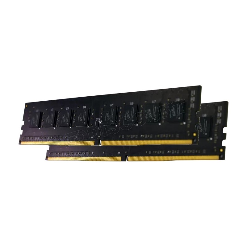 Kit Barrettes mémoire 32Go (2x16Go) DIMM DDR4 GeIL Pristine 2666Mhz (Noir)